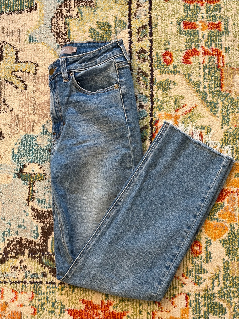 Classic straight leg Blue Denim Jeans